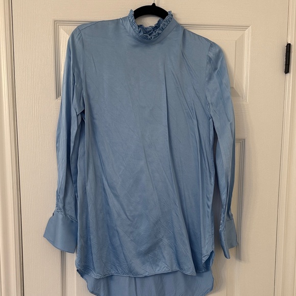 Zara Tops - Elegant Blue Women's Top